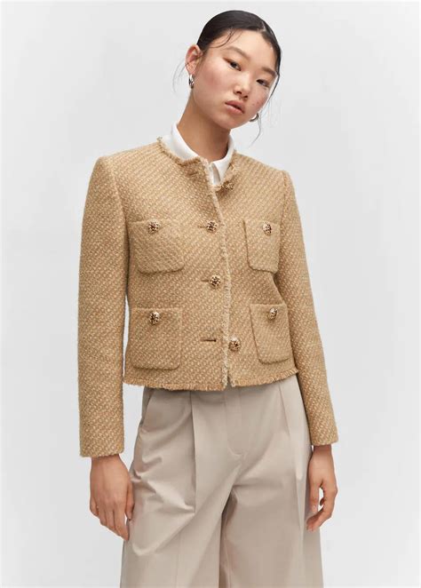 chaqueta tipo chanel zara 2023|Estas son las seis chaquetas de tweed inspiradas en Chanel que .